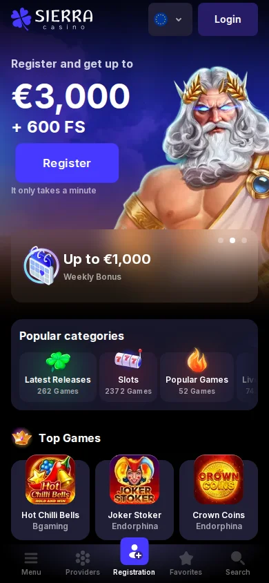 Die Sierra Casino App